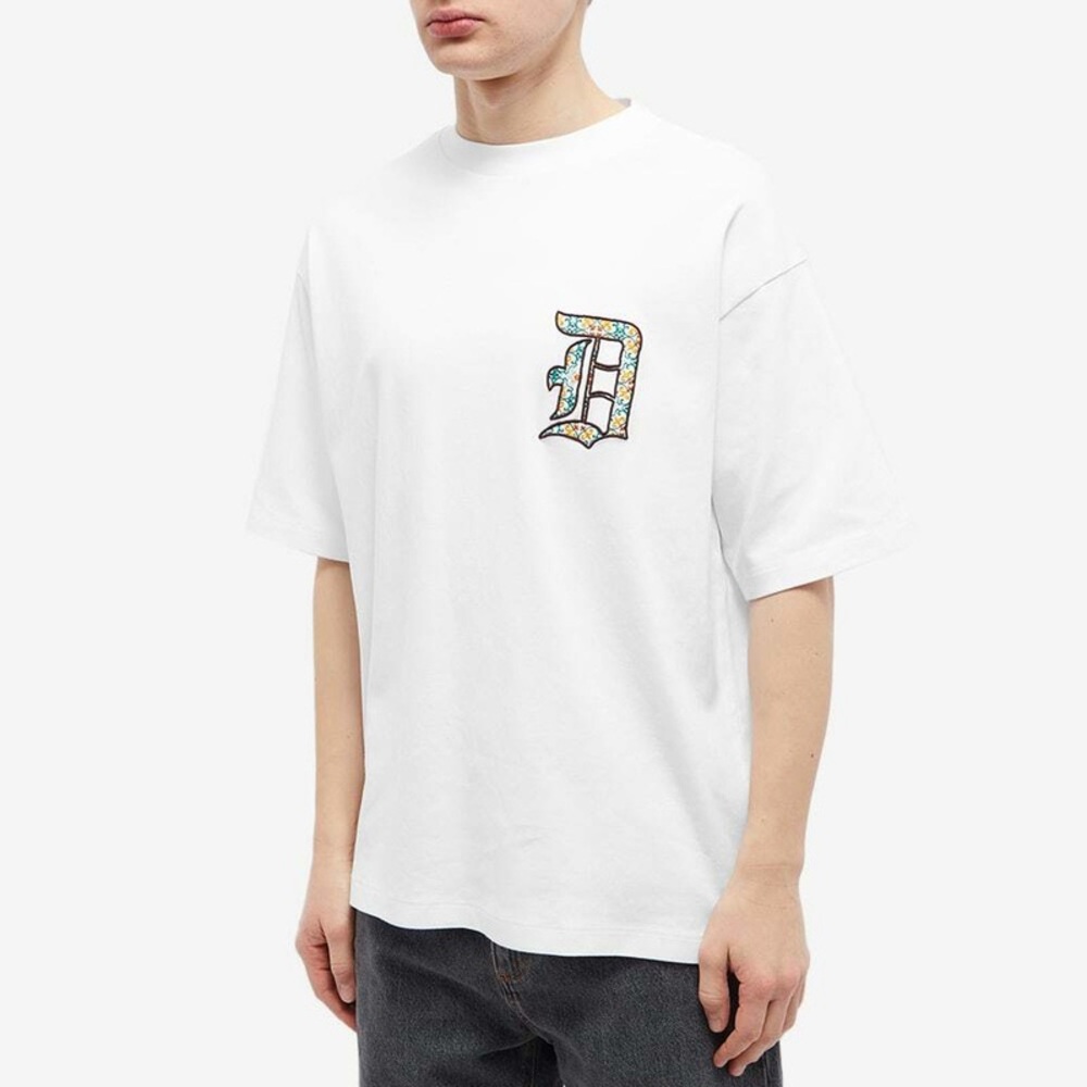 White Men's Short-Sleeve Logo Tee